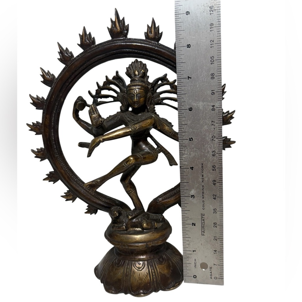 Bronze Dancing Hindu god  Shiva Nataraja CR1 - Picture 4 of 8